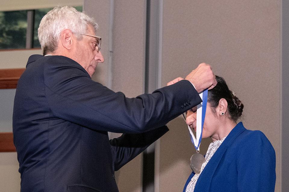 Saint Louis University held its 2024 Investiture Ceremony on March 7, marking the accomplishments of 21 distinguished faculty members across four academic units and honoring the donors whose philanthropic generosity has established endowed positions. Photo by Steve Dolan.
