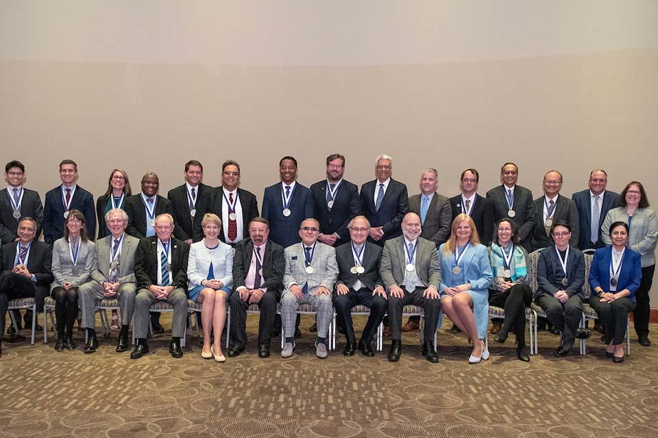 Saint Louis University held its 2024 Investiture Ceremony on March 7, marking the accomplishments of 21 distinguished faculty members across four academic units and honoring the donors whose philanthropic generosity has established endowed positions. Photo by Steve Dolan.
