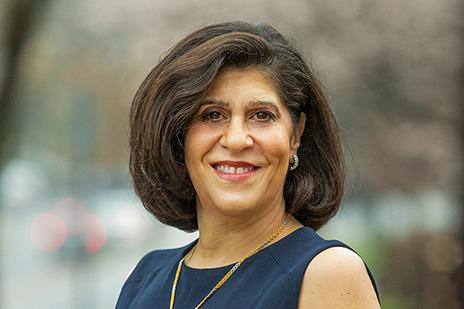 A headshot of Nadine Alameh, Ph.D.